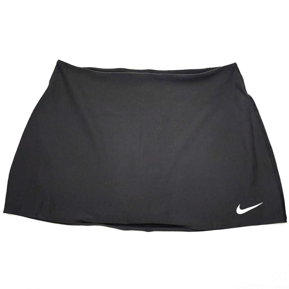 Nike Skort Womens Medium Black Dri-FIT Tennis Golf Athletic Skirt Shorts 840170